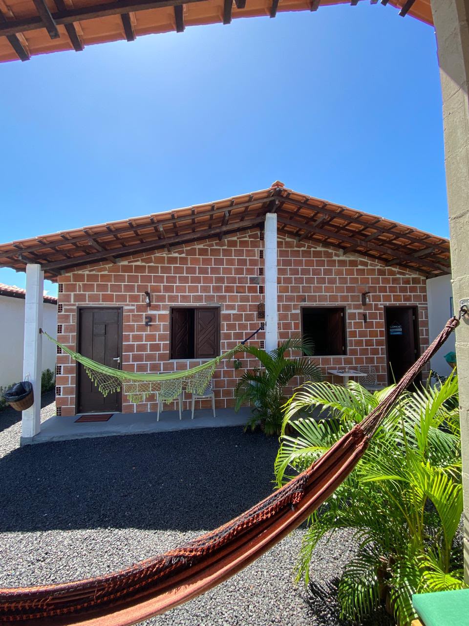 Casa de tijolo, construída na fase seguinte da pousada