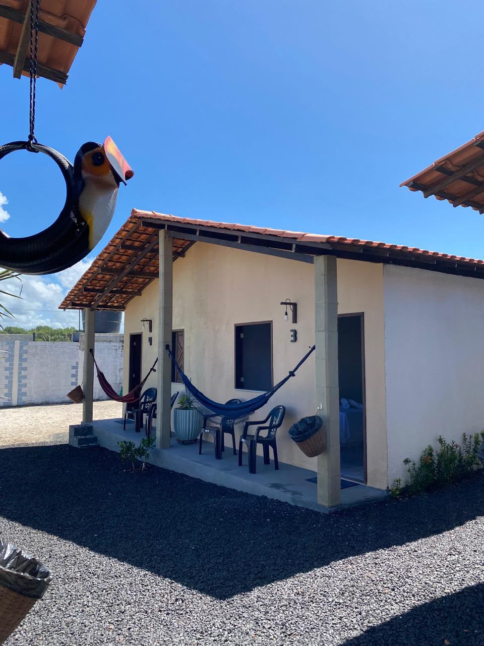 Fachada da pousada